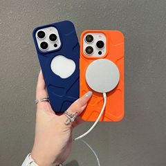 适用iPhone17波纹漏标磁吸手机壳苹果15promax防摔tpu软保护套14
