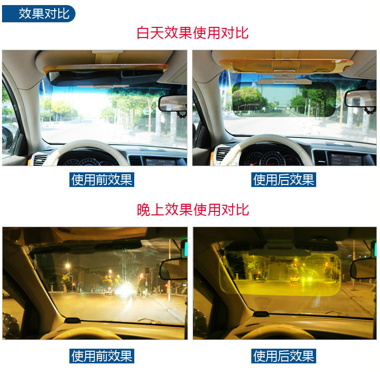 Car Anti-High Beam Night Vision Artifact Anti-Glare Sun Visor Nemesis Car Dazzling Day and Night Driver's Goggles