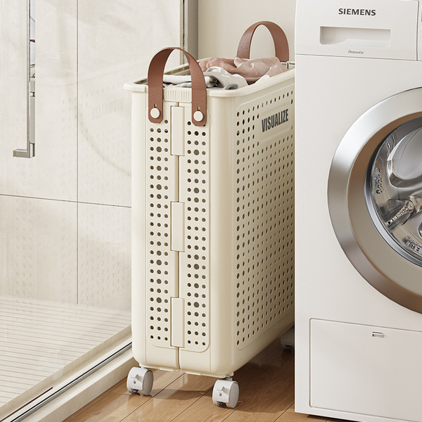 Folding laundry basket