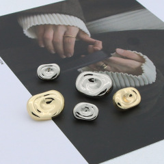 優朵STUDIO小眾設計感幾何金屬毛衣紐扣大衣針織開衫襯衫扣子輔料