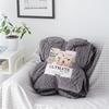 Sherpa reunite with double-deck thickening Levin Law flannelette blanket Four seasons Coral Office Nap blanket Cross border wholesale