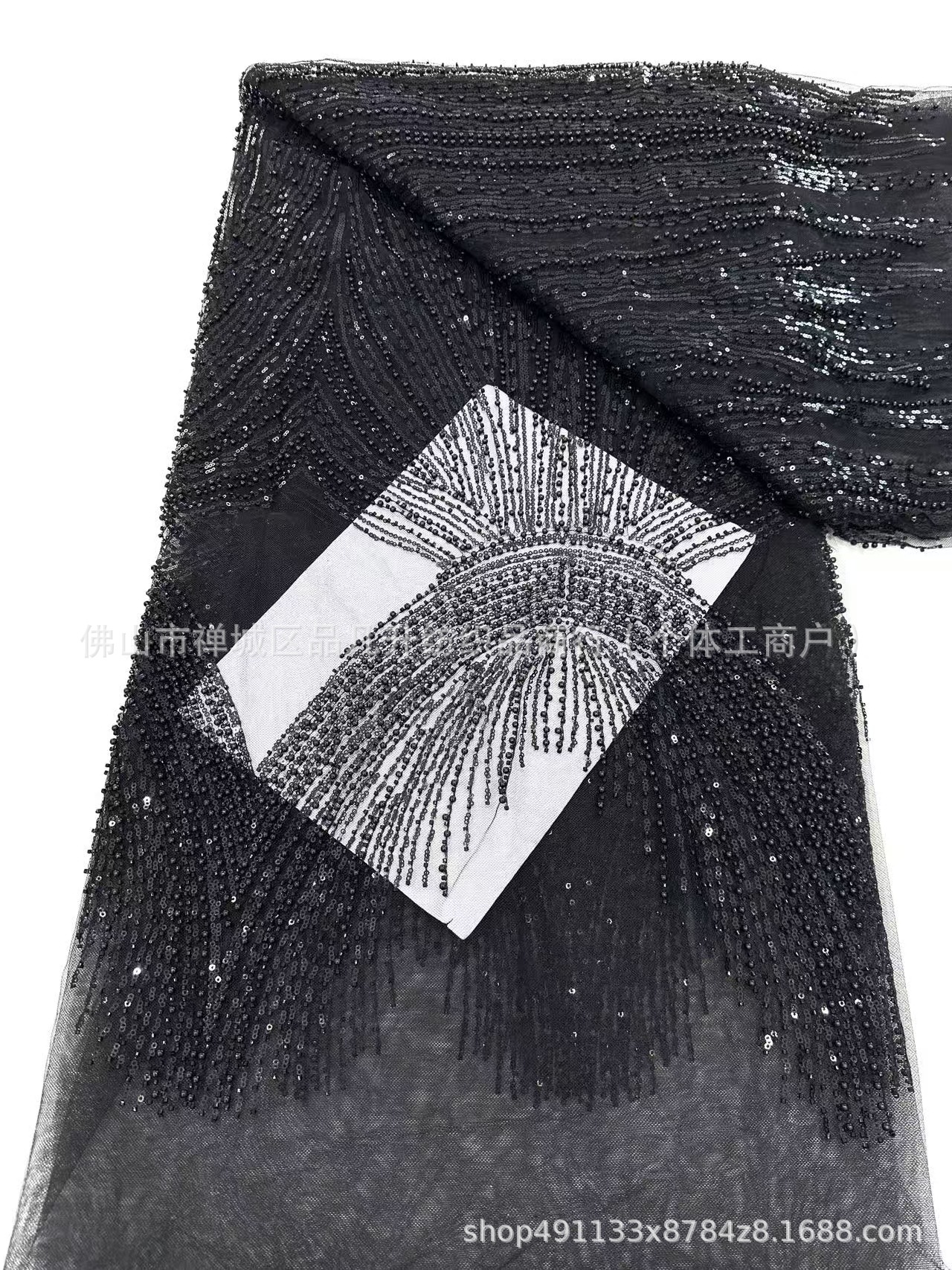 Tejido bordado de flores, tejido de sequinilla, tejido de boda, tejido bordado de sequinilla, fábrica de tejido bordado en stock al por mayor