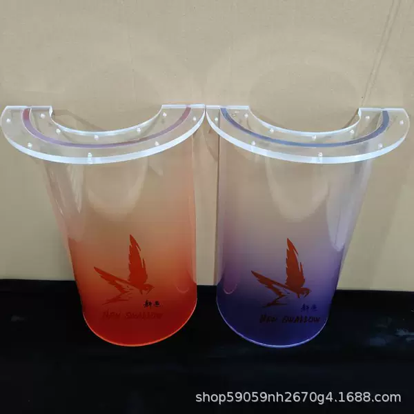 Gradient Acrylic Table Foot Transparent Stripe Water Wave Bracket Support Leg Semi-Round Table Foot Customized by Manufacturers