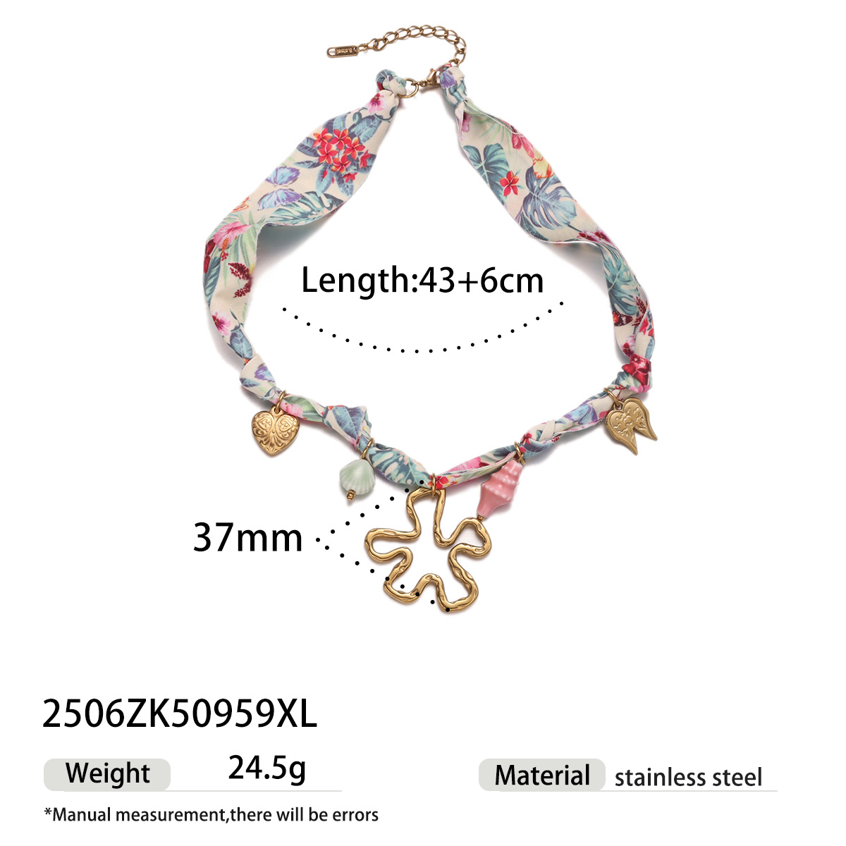 Taena collar colgante de acero inoxidable europeo y americano dulce y fresco bufanda de seda estilo chica caliente collar de color tejido cadena de clavícula collar