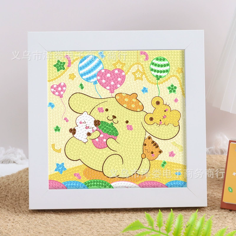 Набор для алмазной вышивки (Sanrio) Пикачу в раме, 17×17 см, комплект для полного стежка DIY