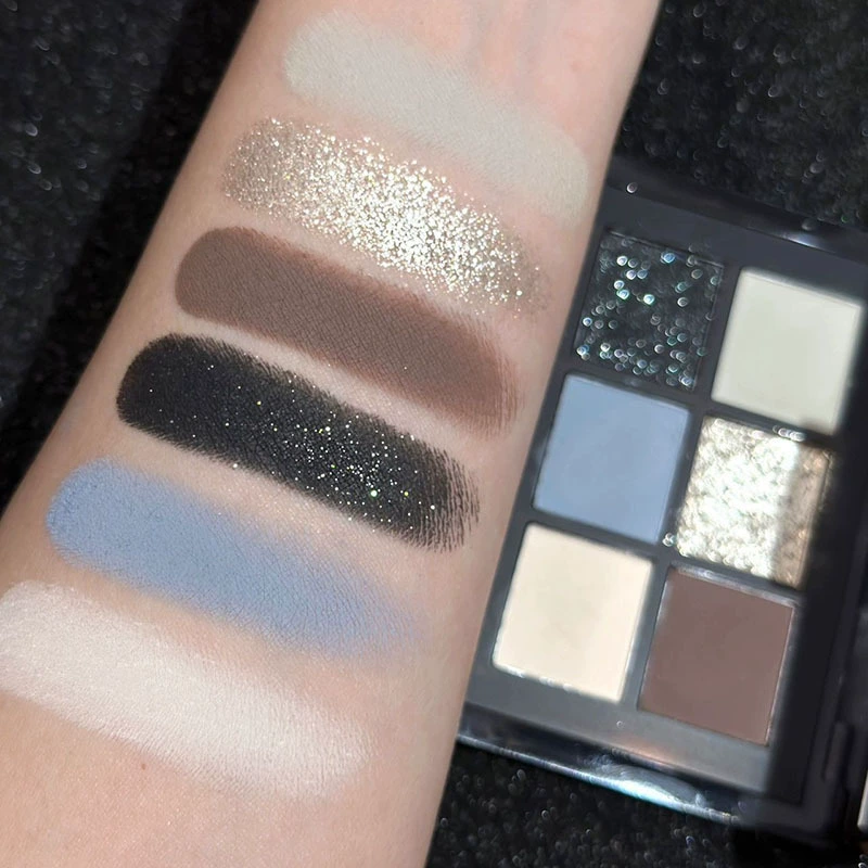Makeup primer, eyeshadow palette, matte complex highlighter, six colors