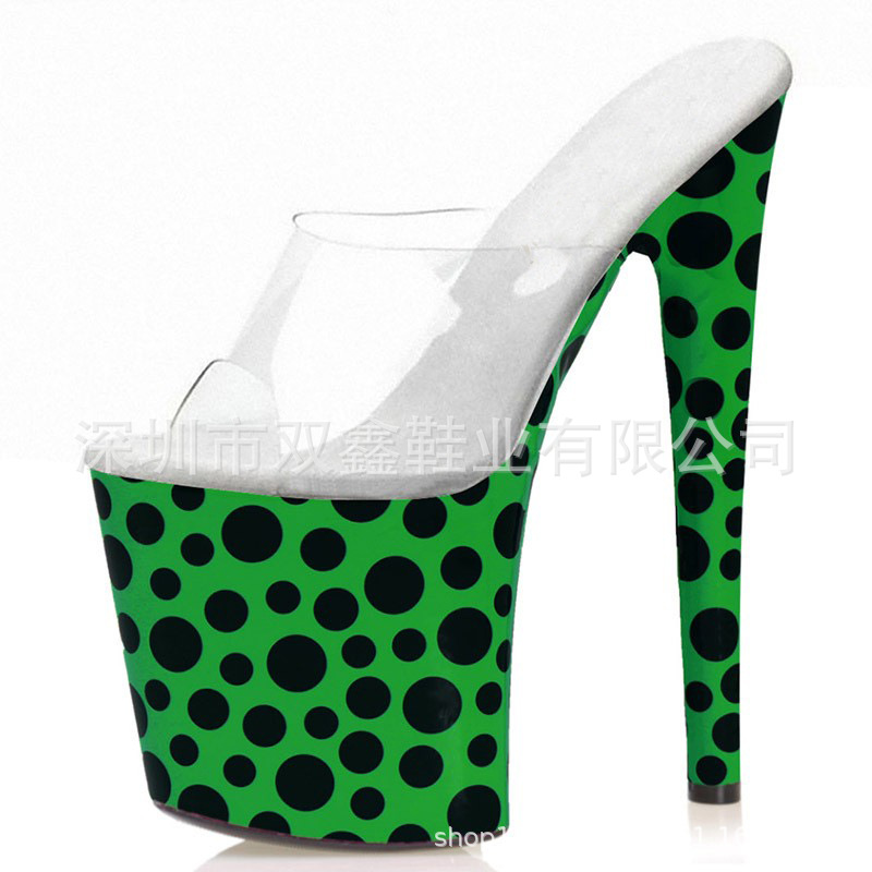 Zapatillas cubiertas 20cm, sandalias pole dance