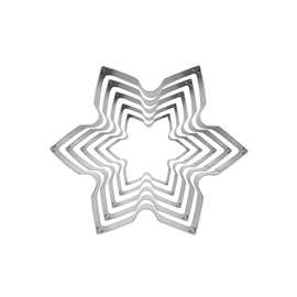 雪花不锈钢盖章模具不锈钢圣诞饼干模模具曲奇蛋糕切模烘焙工具