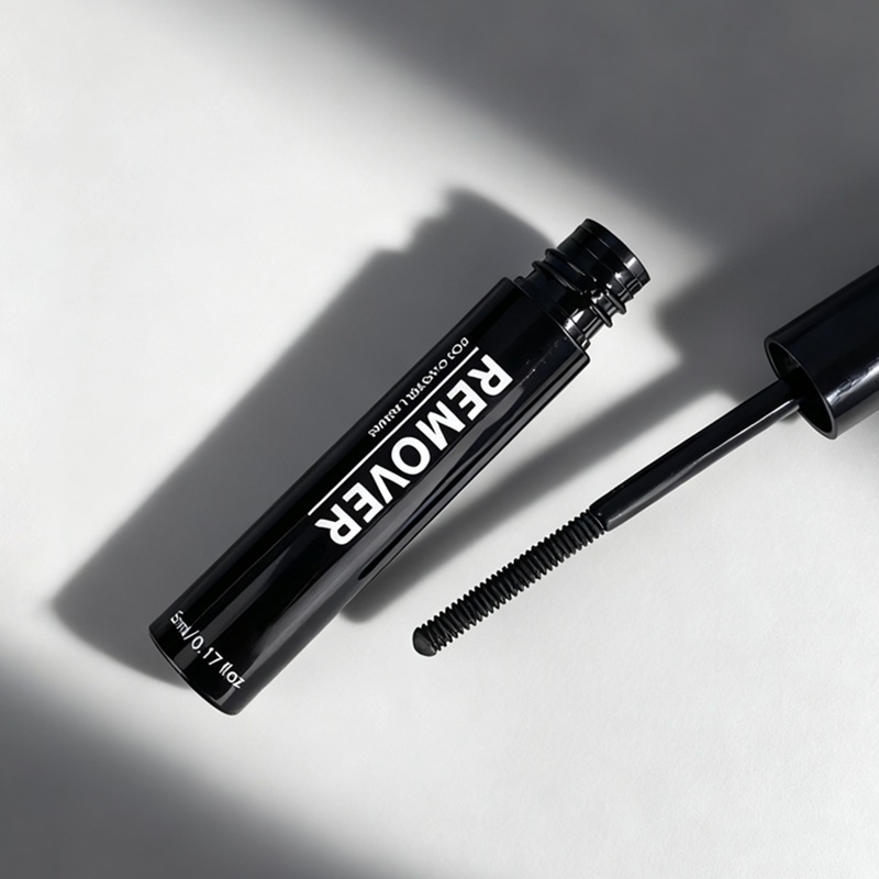 厂家直销睫毛胶水瓶 亮黑UV可印刷logo螺纹刷假睫毛胶水空瓶包材