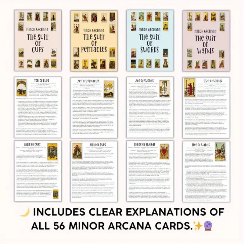越境新商品 TAROT GUIDEBOOK 78 CARD DECK GUIDEBOOK タロットガイドノートブック|undefined
