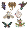 Animal pearl chest needle bee frog frog dragonfly, woodpecker chest flower owl elephant leopard peacock peacock