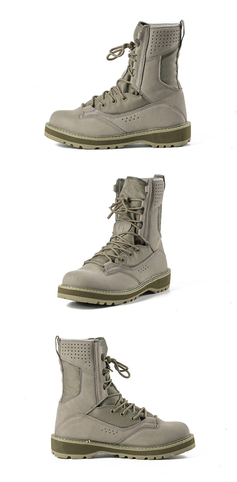 New Tiger combat boots Green Desert boots Brown boots Light combat boots Training boots_voghion.com