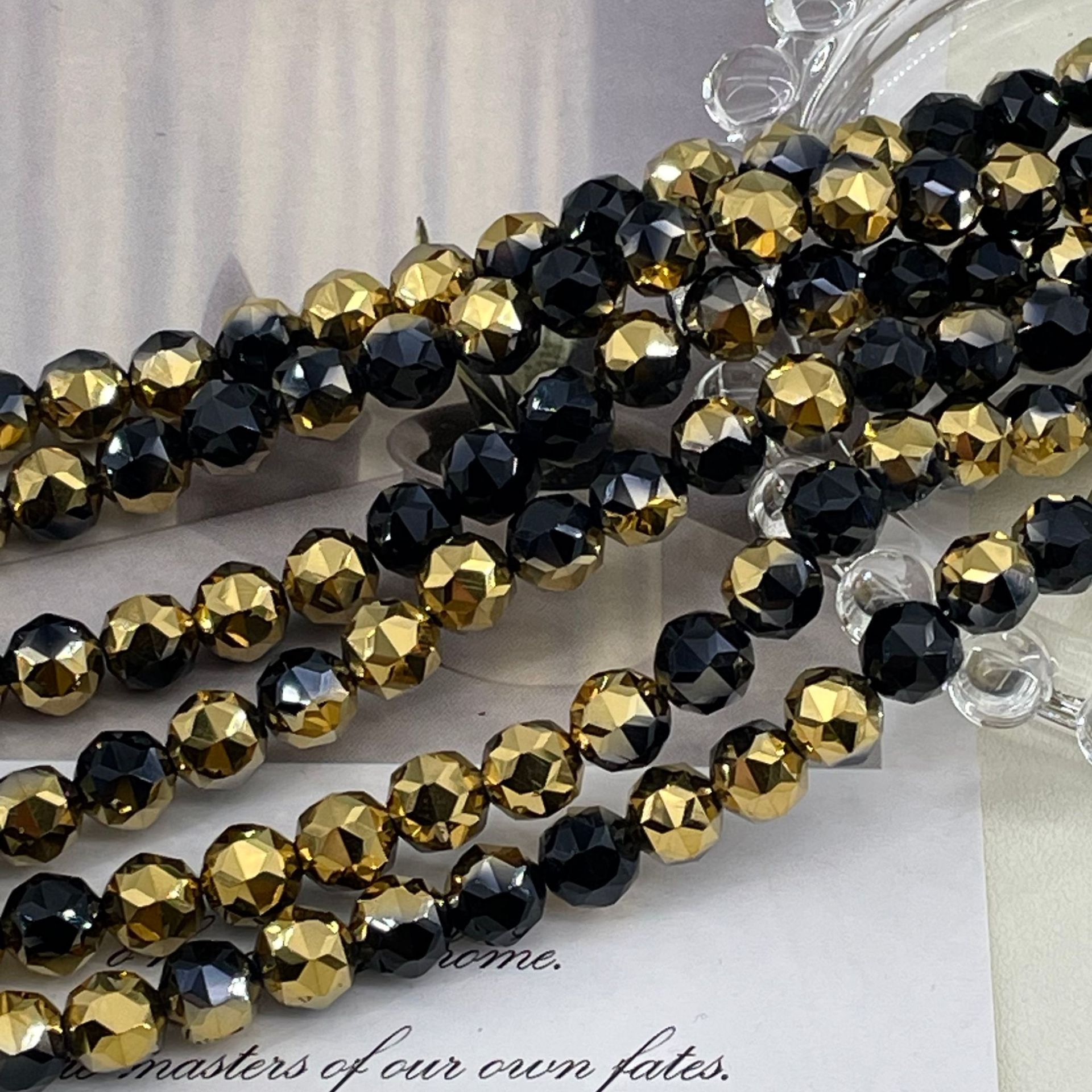 Bola de flores de 8mm Jingjing K9 cuentas sueltas de cristal 64 superficies cortadas con cuentas Accesorios de joyería hechos a mano de bricolaje Pulsera Collar lote suelto image 74