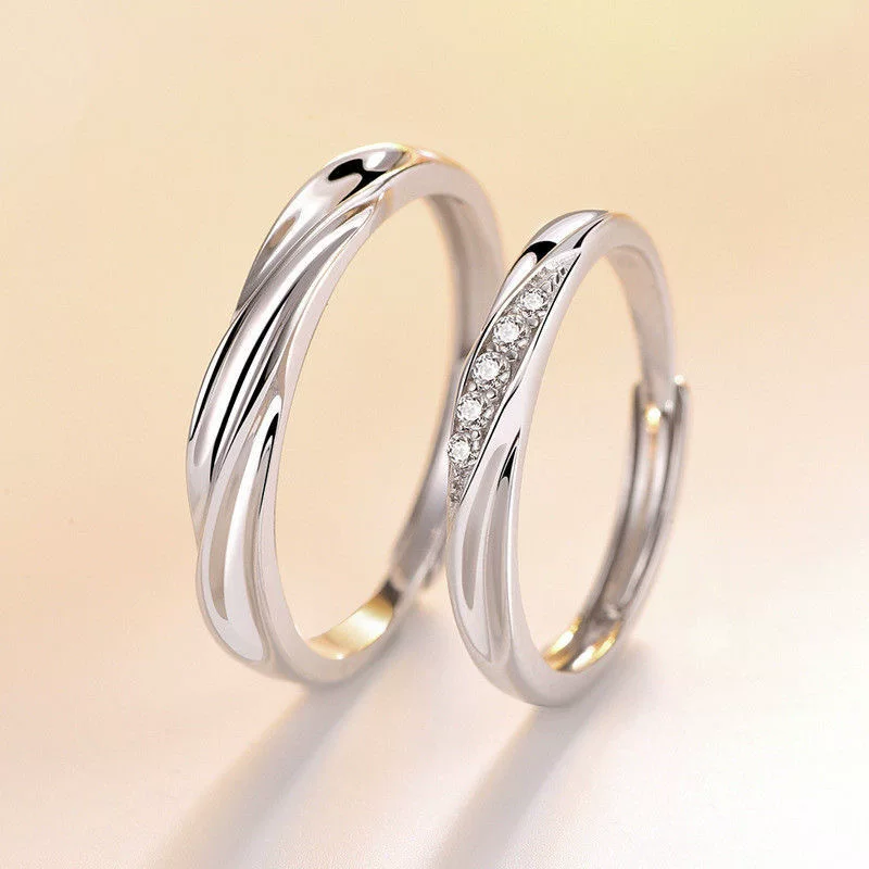 Brand small design adjustable trend ring for beloved, does not fade