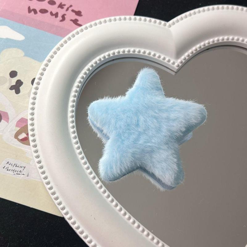 秋冬のかわいい星のヘアピンの女性の子供の砕毛のbbクリップのサイドの前髪のぬいぐるみのカモの口の頭飾り|undefined