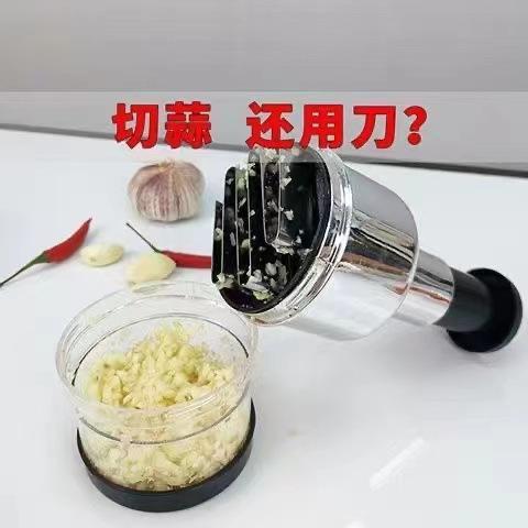 Stainless Steel Clap Knife Garlic Mashed Tool Manual Garlic Masher Household Scallion Ginger Garlic Pepper Garlic Masher Kitchen Clap Garlic Knife