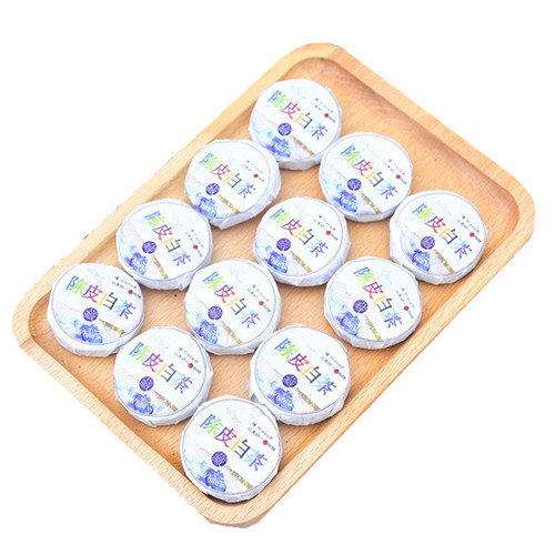 Fujian Old White Tea, Tangerine Peel White Tea, Gong Mei, Shou Mei, Osmanthus, Chrysanthemum, Rose White Tea—Small Tea Cakes Available in Bulk for Wholesale