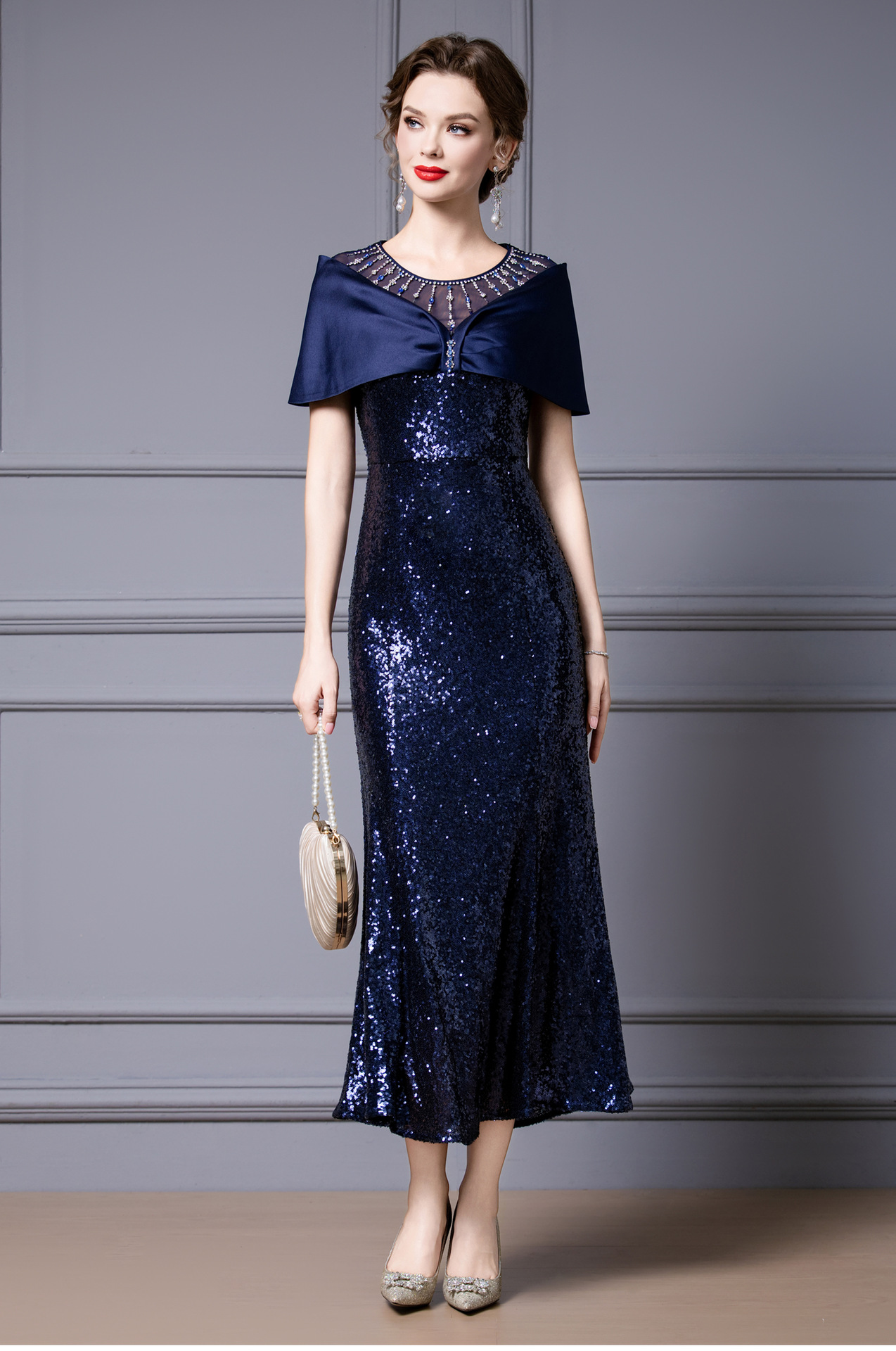 GraceChic Zhili Plus Size Important Occasion Summer Women 2025 New Heavy Beaded Rhinestone Long Light Formal Dress_voghion.com