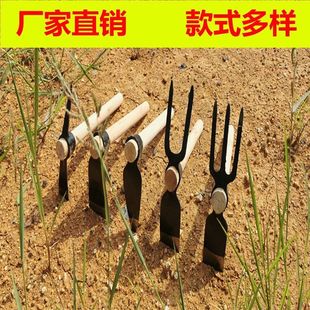 Small hoe weeding, planting flowers, planting vegetables, planting flowers, gardening tools, outdoor household agricultural tools, small rake, loose soil, Hongzhi