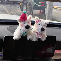 Западно-Хайлендский автомобиль Центральный экран украшения наброски щенка допамина автомобильные интерьерные принадлежности Daquan diy украшения