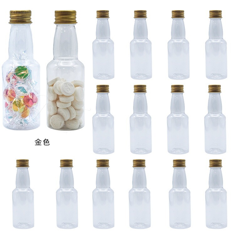 Cross-border transparent plastic bottle soda bottle in stock 60 ml pet bottle aluminum cap long diameter plastic small wine bottle sample bottle Cross-border transparent plastic bottle soda bottle in stock 60 ml pet bottle aluminum cap long diameter plastic small wine bottle sample bottle
