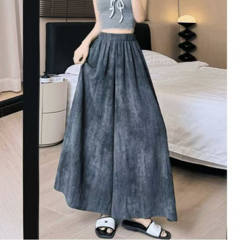 2026 Ink Wash Tie-Dye Yamamoto Skirt Pants for Women, Summer Thin High-Waisted Loose Casual Ice Silk Wide-Leg Skirt Pants 2026 Ink Wash Tie-Dye Yamamoto Skirt Pants for Women, Summer Thin High-Waisted Loose Casual Ice Silk Wide-Leg Skirt Pants