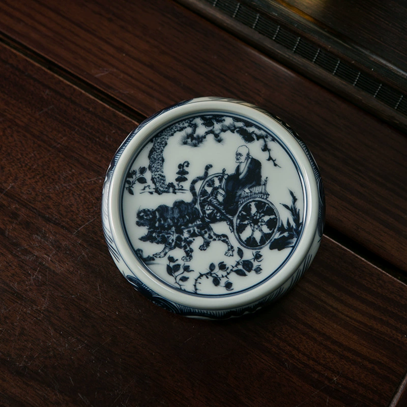 Китайская керамика Jingdezhen синий-белый крышки для горшка, ретро чайная композиция, декоративные украшения для домашнего чайника с крышками