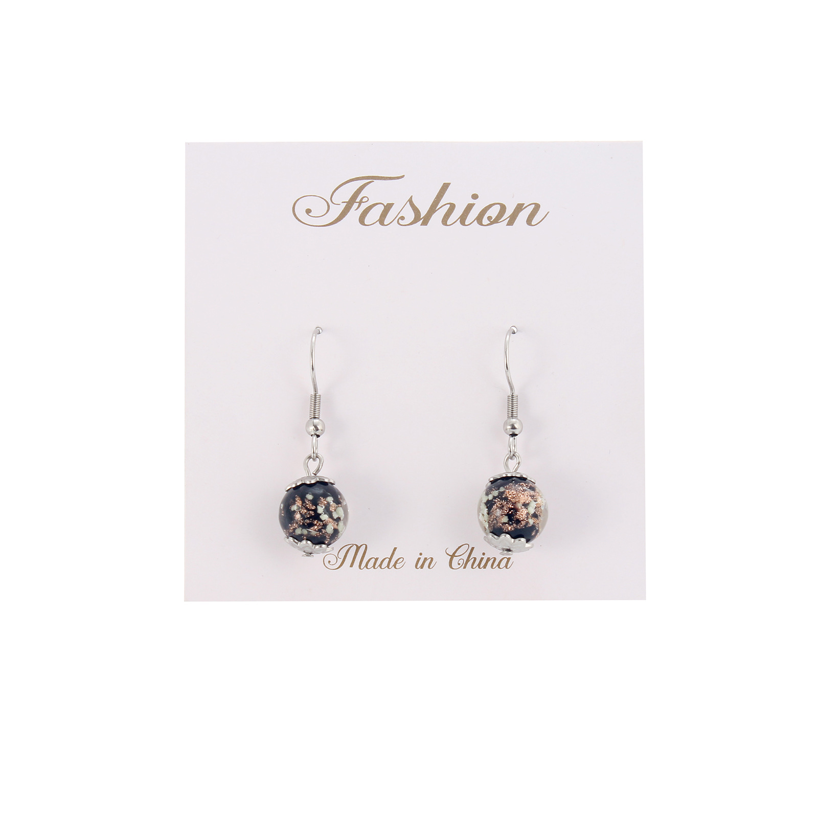 Simple Style Ditsy Floral Stainless Steel Plating Drop Earrings 1 Pair