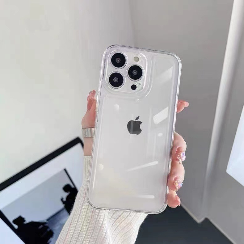 透明で厚みのある、Apple 16 Pro、iPhone 17 Pro Max、15、14、13対応の耐衝撃フルカバー携帯電話ケース（欧米向け）|undefined