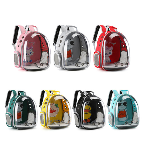 Space bag, pet bag, cat bag, fully transparent portable backpack, backpack for dogs and cats, cat bag for outings