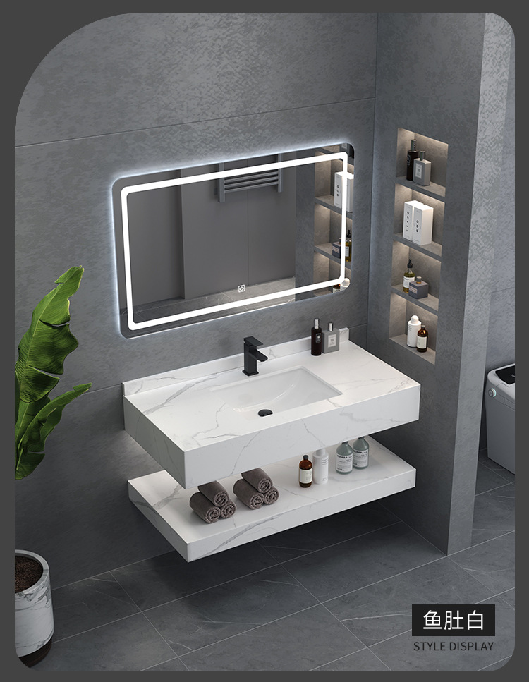 Roca placa baño gabinete combinación inteligente espejo colgante mano lavado cerámica lavabo baño traje Hotel Casa