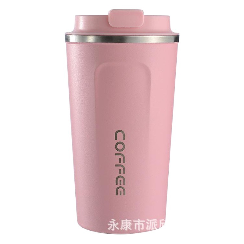 Taza de café de acero inoxidable 304, taza de oficina al vacío, taza de agua aislada para ocio al aire libre, taza para coche con separación de té y agua.