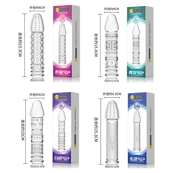 Lockable Condom Skip Secret Love Crystal Wolf Tooth Condom with Spikes, Locking Sperm ...
