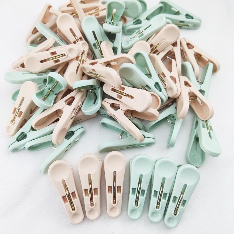 Mayorista abrazadera antideslizante a prueba de viento calcetines fijos de secado pequeño clips percha de secado doméstica clips de plástico