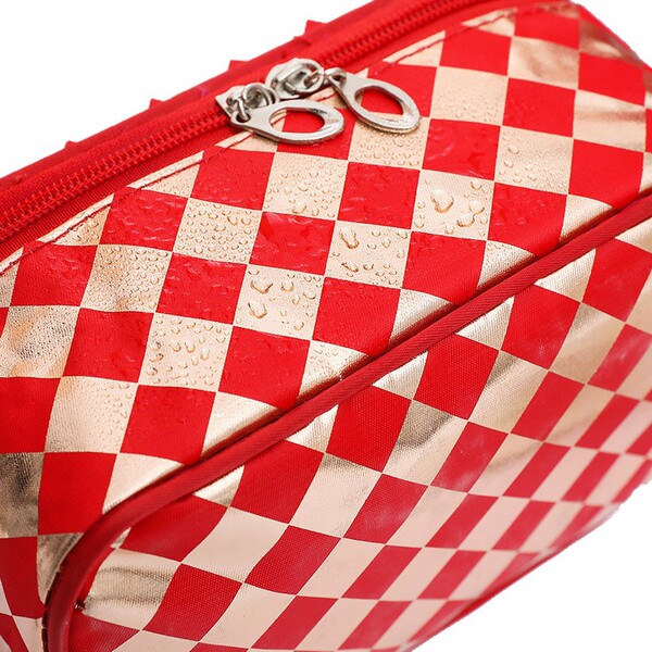 double-layer handheld cosmetic bag