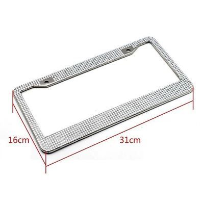 Plate Frame High-End Cross-Border Crystal Diamond — License plate holder/license plate holder