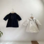 秋款长袖翻领女童连衣裙