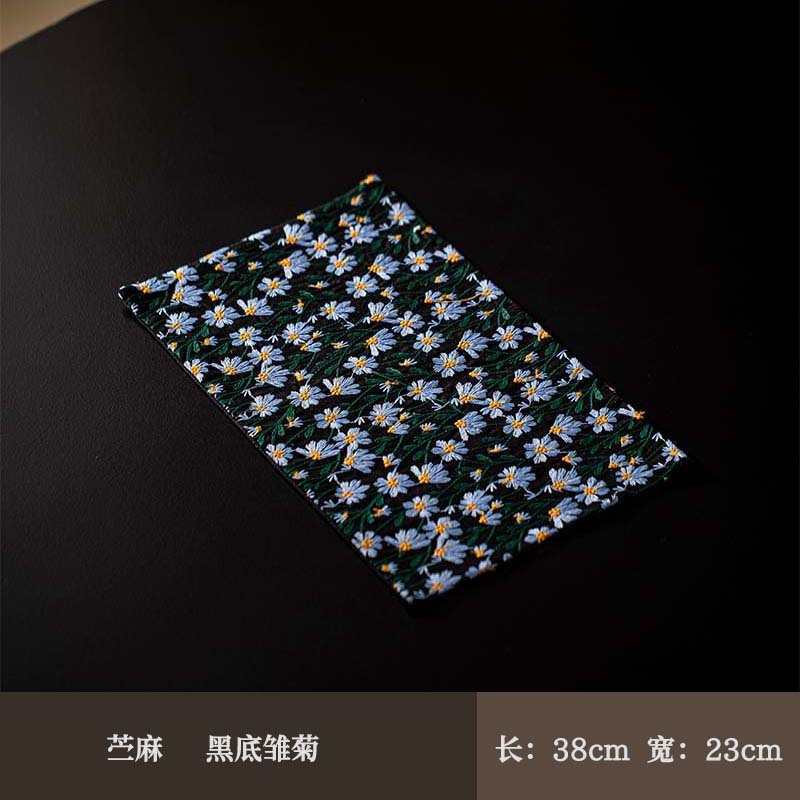 刺绣餐垫方形隔热垫盆栽装饰垫花瓶垫茶垫碗盘垫布艺美食拍照道具|undefined