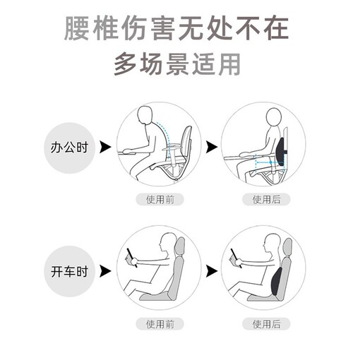 K9HX wholesale pad lumbar cushion office waist car back cushion seat lumbar pillow memory foam lumbar pillow pregnant women