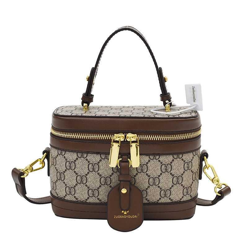 2023 nueva carta impresa personalizada bolso de hombro estilo occidental Internet celebridad estilo contraste color moda crossbody bolso de las mujeres