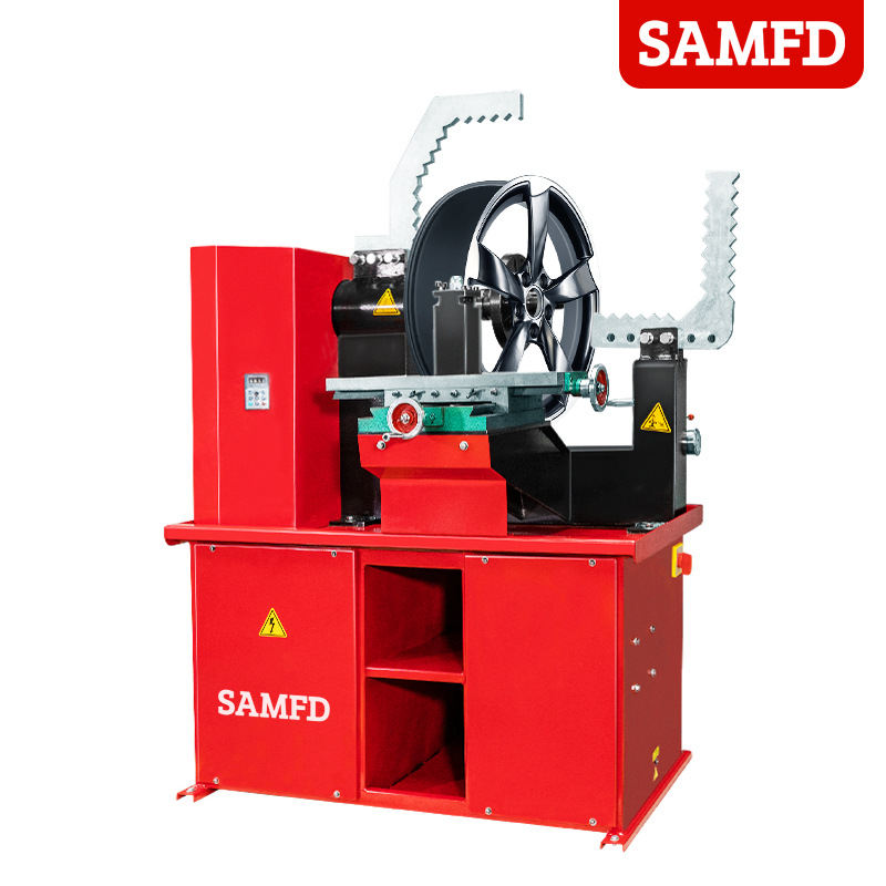 Máquina de reparación de cubo de rueda de coche que forma la máquina de reparación de anillo de acero de aleación de aluminio neumático Bell fuera de círculo deformación máquina de corrección de cubo de rueda