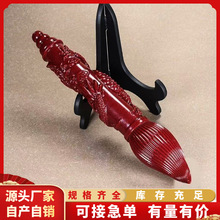 原矿朱砂文昌笔吊坠高含量紫金砂帝王砂项链配件配饰工厂直销批发