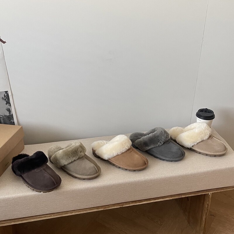 Cross-border Henan Sangpo sheepskin and fur integrated snow boots, new style, women's closed-toe indoor shoes, thin-soled, warm for autumn and winter Cross-border Henan Sangpo sheepskin and fur integrated snow boots, new style, women's closed-toe indoor shoes, thin-soled, warm for autumn and winter