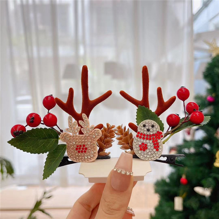 55g Weight Christmas Festival Women's Gender Cute Style Cute Women's Hair Clips 13