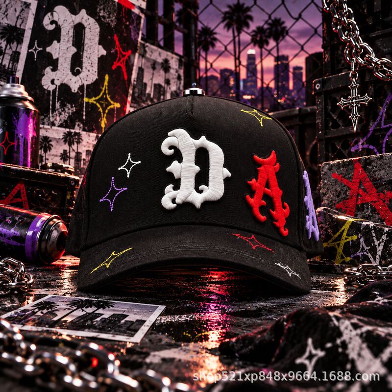 2026 popular baseball cap, duckbill cap, hip-hop dandy mustache cap, Meikeduo cross-border foreign trade, high-quality embroidery