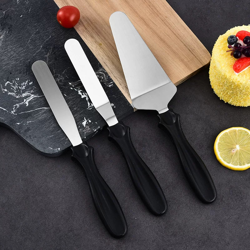 Cream set stainless steel, scraper, 3 piece set