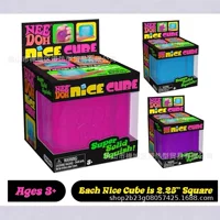 Сенсорный Nice Cube (Schylling Needoh) — 5,6 см squish-игрушка, антистрессовый слайм (синий/фуксия/пурпурный)