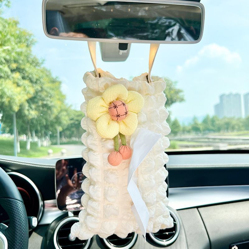 車のティッシュの箱のシートの背もたれ式のネットの爆発の泡芙格の自動車のサンシェードは多機能のティッシュを掛けて引き出します。|undefined