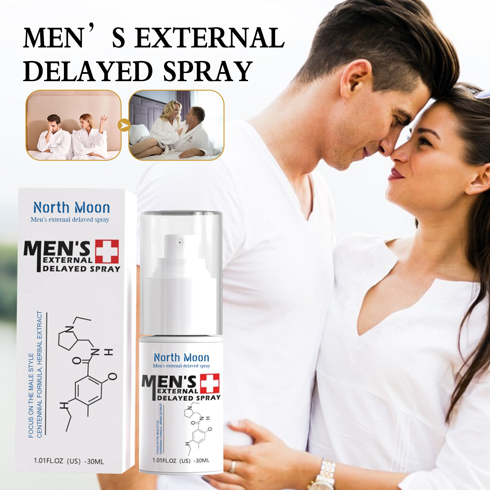 Spray retardant pour homme pour endurance et massage_voghion.com