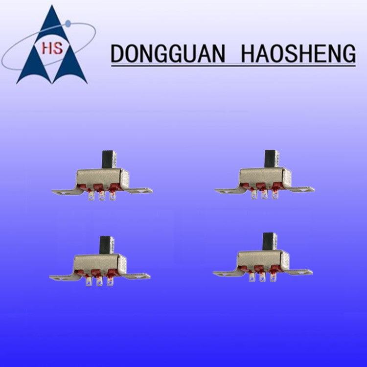 【工厂产销】小电锅推动开关SS-12D23/SK-23D12拨动开关带孔固定
